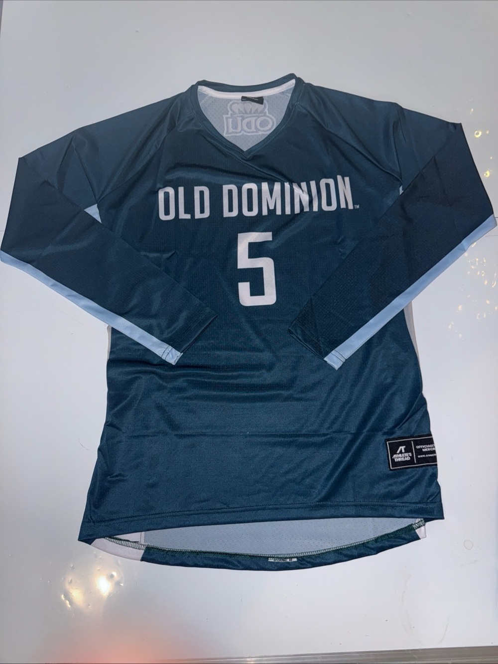 Bailey Burgess Old Dominion Monarchs University # 5 Athlete’s Thread M Blue